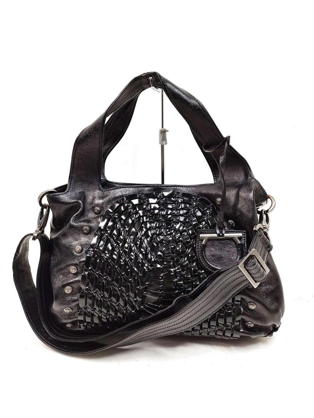 Ferragamo Hand Bag Black Leather 3360915